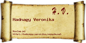 Hadnagy Veronika névjegykártya